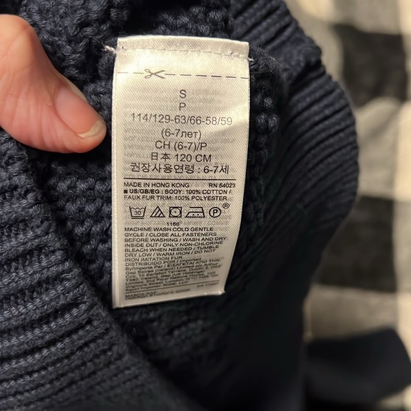 GAP Kids Cable Knit Sweater size Small 6/7 - Picture 10 of 16